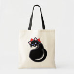 Bolso del gato negro del gatito de Kiara Toon Bolsa