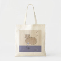 Bolso del gato y de los pescados bolsas