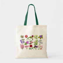 Bolso del jardín de flores bolsa de mano