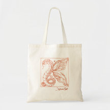 Bolso del naranja del dragón de K Bolsa