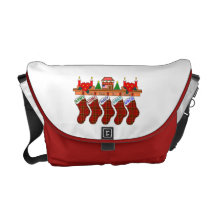 bolso del navidad bolsas de mensajeria