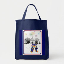 Bolso del pingüino del Doodle del yanqui Bolsa