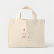 Bolso del regalo del pastel de bodas bolsa de mano