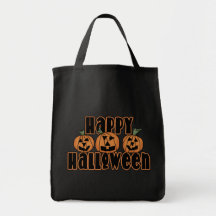 Bolso del truco o de la invitación de la calabaza  bolsas