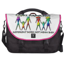 Bolso del viajero de la familia de LGBT Bolsas Para Portatil