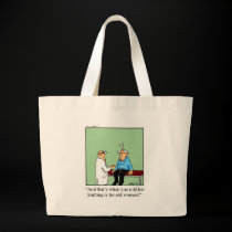 Bolso divertido del dibujo animado que hace punto bolsas