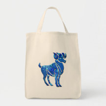 Bolso enorme de la lona de la astrología del aries bolsas