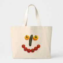 Bolso feliz de las verduras bolsas