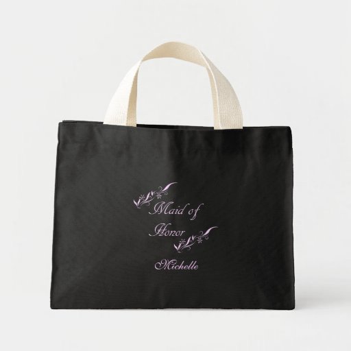 Bolso floral del honor del rosa y del negro "criad bolsa