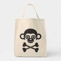 Bolso inacabado lindo de los monos bolsa