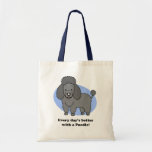 Bolso lindo del caniche del perro del dibujo anima bolsa de mano