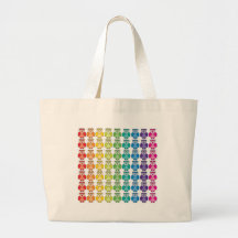 Bolso lindo del modelo del búho del arco iris bolsa lienzo