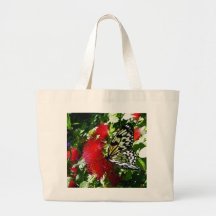 Bolso malasio de la lona de la mariposa del papel  bolsas lienzo