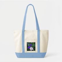 Bolso multi de las petunias bolsa lienzo