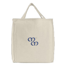 Bolso múltiple original de los monos [azules] bolsas de mano bordadas