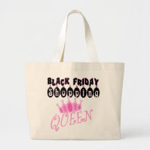 Bolso negro de la reina de las compras de viernes bolsa