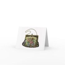 Bolso Notecards del encaje de aguja del vintage tarjetas