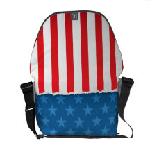 Bolso patriótico americano de la bandera de las ba bolsas de mensajeria