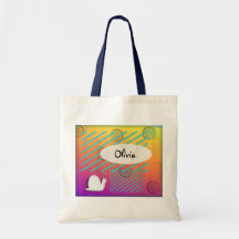 Bolso personalizado caracol retro bolsas de mano
