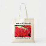 Bolso-personalizar rojo del lirio bolsa de mano