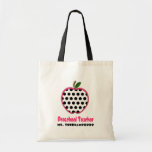Bolso preescolar del profesor - lunar Apple Bolsa Lienzo