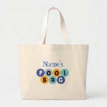 Bolso retro de la piscina - personalizable bolsas lienzo