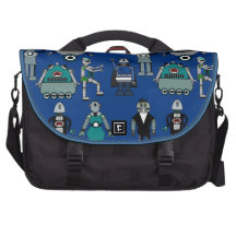 ¡Bolso retro del ordenador portátil del friki del 