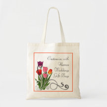 Bolso reutilizable de los tulipanes decorativos ad bolsa