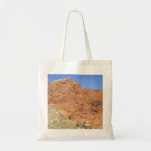 Bolso rojo de la montaña de Nevada de la roca Bolsa De Mano