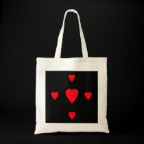 Bolso rojo de los corazones bolsas