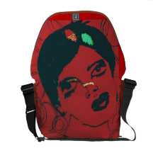 Bolso rojo del chica de la MOD de Katie Pfeiffer Bolsa Messenger