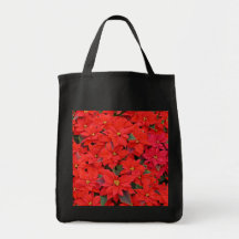 Bolso rojo del día de fiesta de los Poinsettias Bolsas