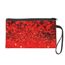 Bolso rojo del mitón de la tarde del brillo