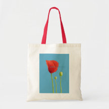 Bolso rojo del regalo de la aguamarina de la amapo bolsa de mano