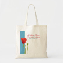 Bolso rojo del regalo de la aguamarina de la amapo bolsa de mano