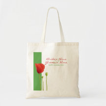 Bolso rojo del regalo de la manzana de la amapola bolsas
