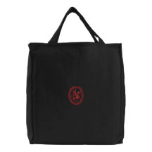 Bolso (rojo) desenfrenado del dragón bolsa bordada