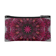 Bolso rosado del cosmético del caleidoscopio de la