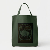 Bolsos blancos del escudo del búfalo bolsas de mano