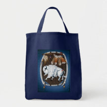 Bolsos blancos del escudo del búfalo bolsas