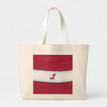 Bolsos de la lona del monograma del navidad de la  bolsa lienzo