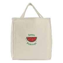 Bolsos de ultramarinos dulces de la sandía de las  bolsas