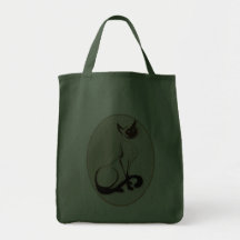 Bolsos siameses del óvalo del gatito que se sienta bolsas de mano