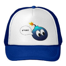 Bomba del dibujo animado gorras