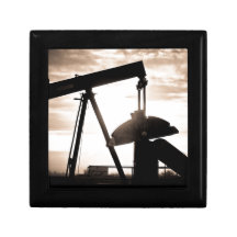 Bomba del pozo de petróleo caja de joyas