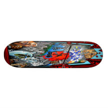 Bombarderos sobre Brighton - cubierta del arte Sk8 Monopatines Personalizados