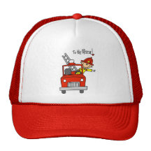 Bombero a las camisetas y a los regalos del rescat gorros bordados