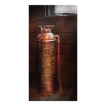 Bombero - alarma tarjeta fotografica personalizada