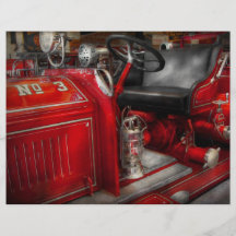 Bombero - coche de bomberos ningunos 3 tarjeton