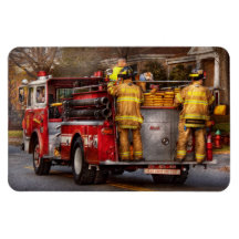 Bombero - cuerpo de bomberos de Metuchen Imán Rectangular